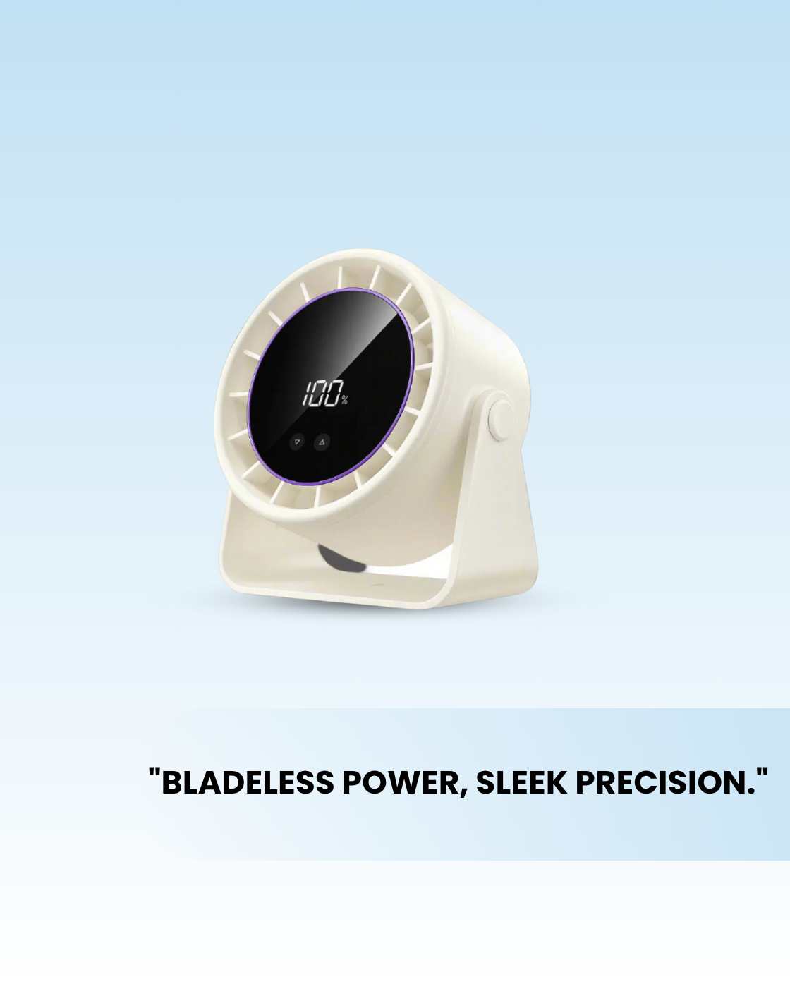 Desktop Fan High-speed 100 Speed Adjustable Circulating Fan USB Charging&Plug-in Silent Desktop Digital Display Desktop Fan