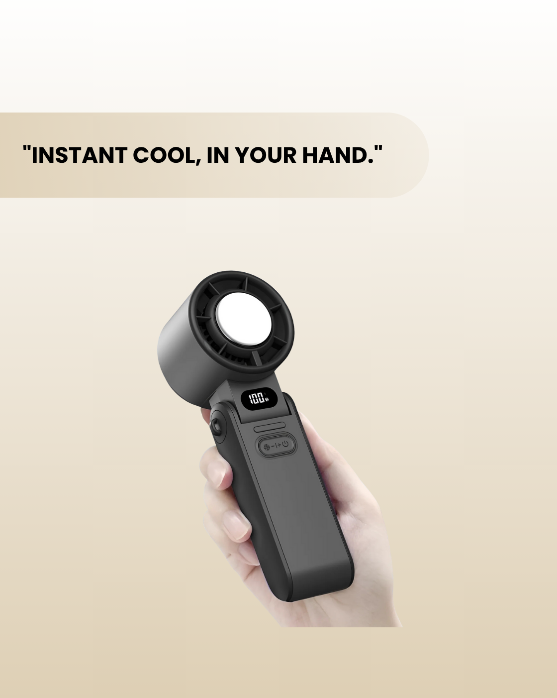 Breezemax Frost–Portable Cooling Fan with Cold Air Boost