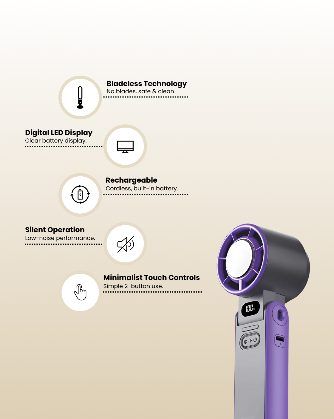 Breezemax Frost–Portable Cooling Fan with Cold Air Boost