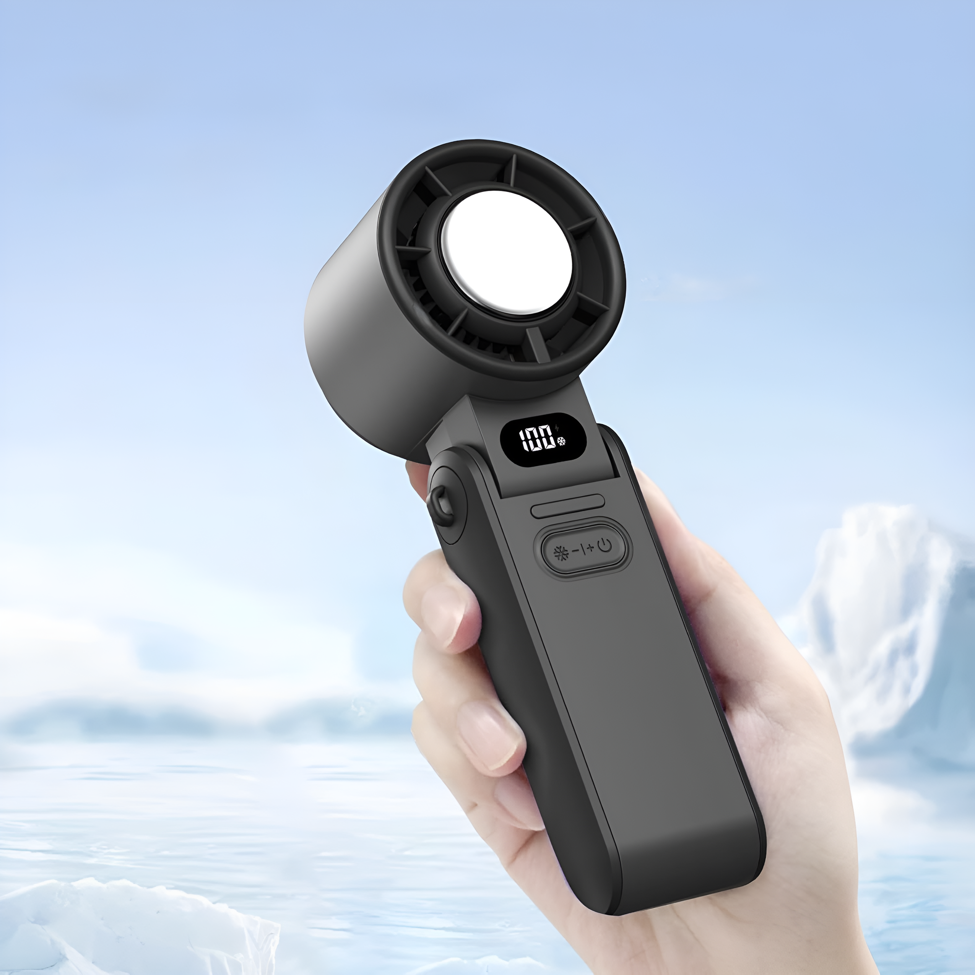 Breezemax Frost–Portable Cooling Fan with Cold Air Boost