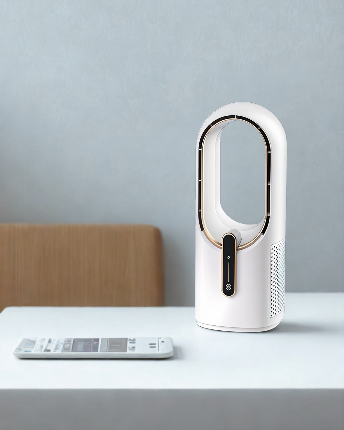 Breezemax Aura–Bladeless Cooling Fan & Air Purifier Combo